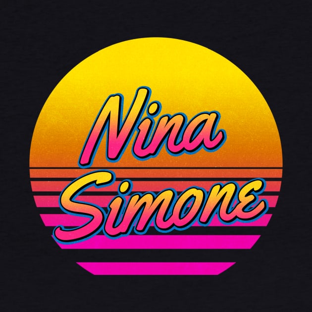 Nina Personalized Name Birthday Retro 80s Styled Gift by Jims Birds